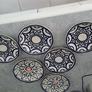 Set of 6 bohemian hobby lobby appetizer dessert plates 6 inch